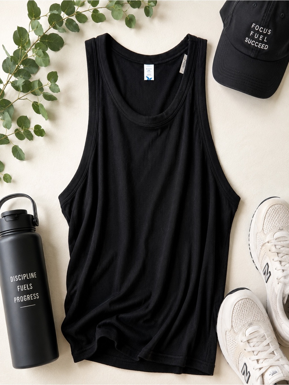 Old Navy Black Ribbed Tank Top